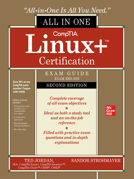 Imagen de portada para CompTIA Linux+ Certification All-in-One Exam Guide (Exam XK0-005)